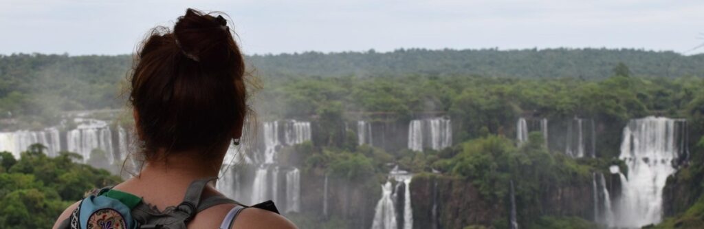 girl who overstayed brazil visa at iguazu fall in brazil